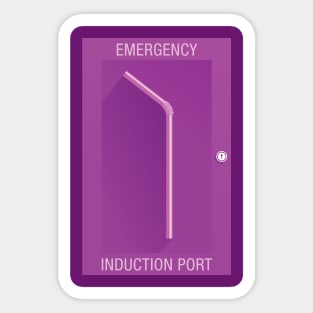 Emergency Induction Port Sticker